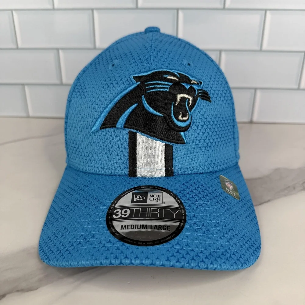 Carolina Panthers Hat Cap Fitted Mens Large Blue NFL Football‎ 39THIRTY M/L